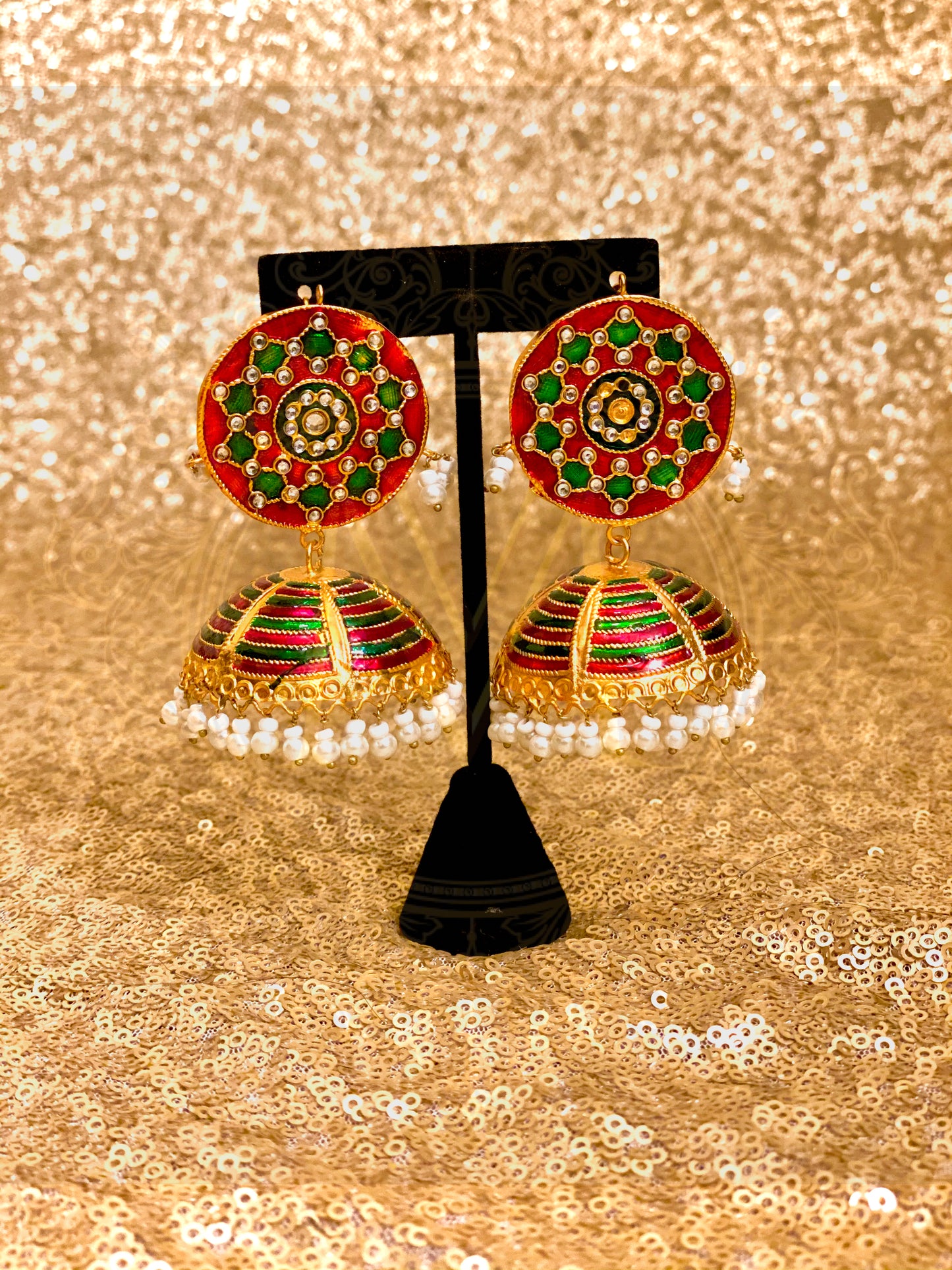 Meenakari Jhumka