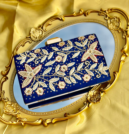 Saira Floral Velvet Bag