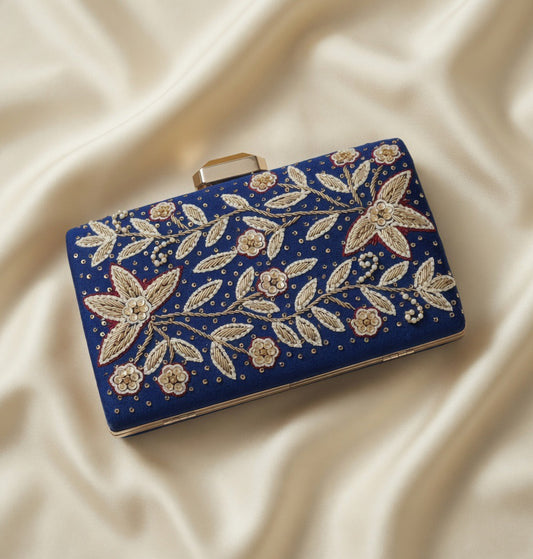 Saira Floral Velvet Bag